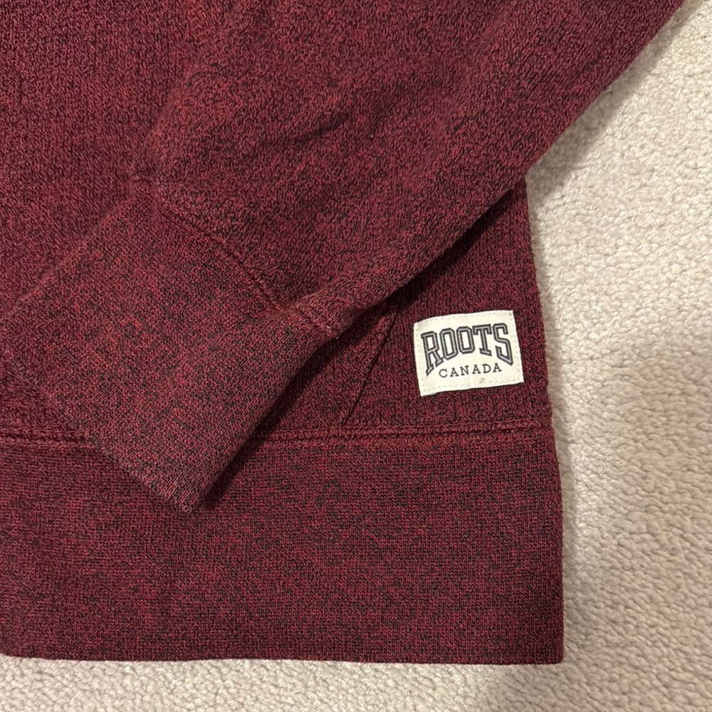 Roots Burgundy Zip-Up Hoodie - Picture 3 of 4